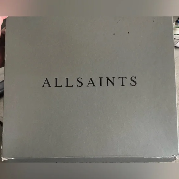 New! AllSaints Billie snake Embossed print Ankle Boots size 10 nwt - Picture 7 of 8